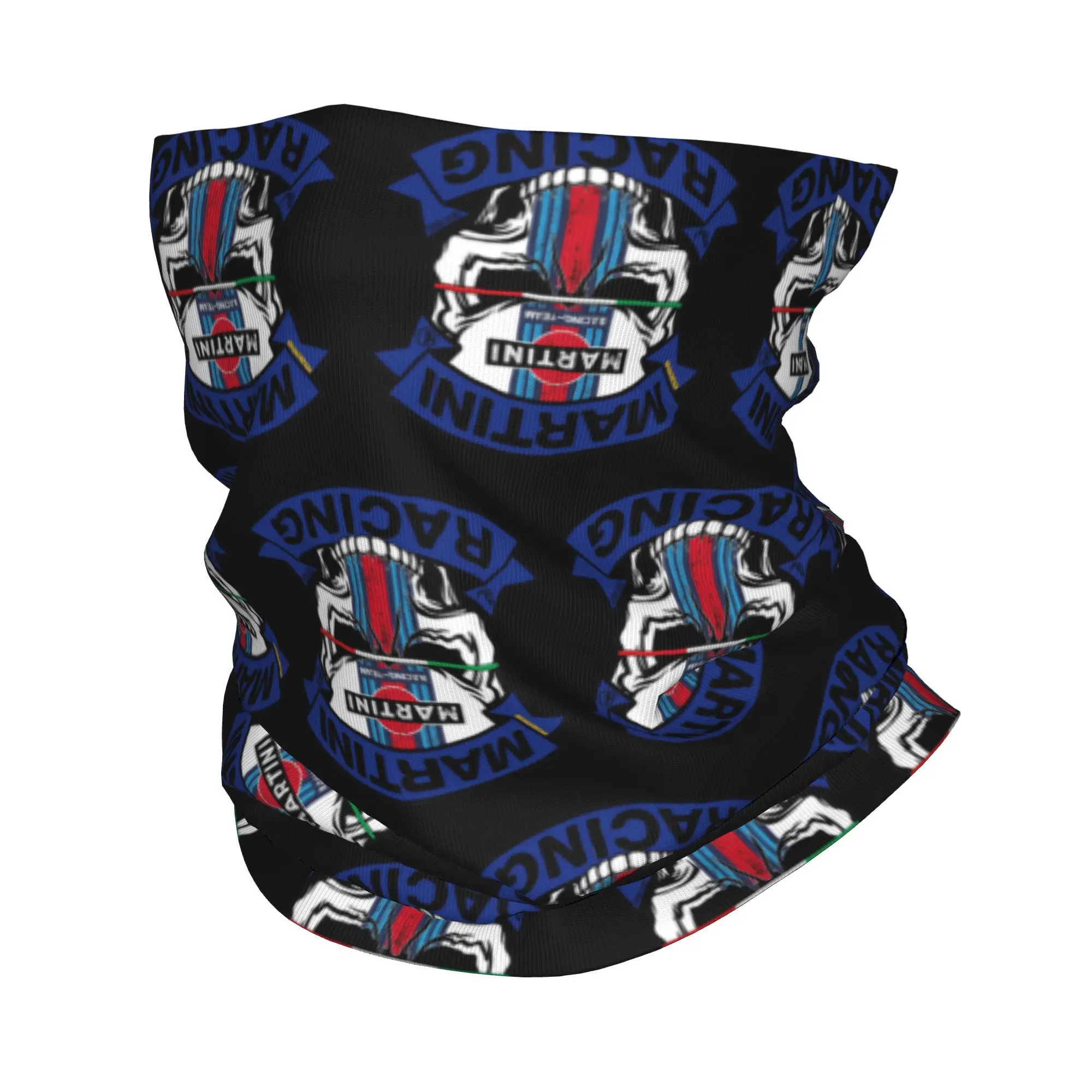 

Skull Martini Racing Momo Bandana Neck Gaiter Print Balaclavas Face Mask Scarf Warm Headwear Running for Men Women Adult Winter