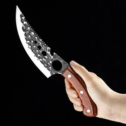 Hand Forged Blade Butcher Boning Knife Cleaver Meat Chop Vegetable Kitchen Knives Slicing Fruit Fish Filleting Knife Chef Tools