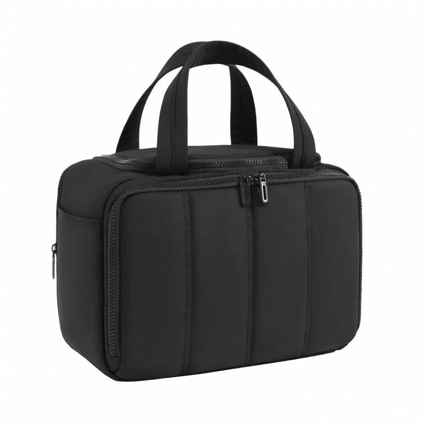 Structured Cosmetic Organizer Bag | Separate Wet and Dry Storage, Secure top-fastening Closure, Polyester Toiletry Bag with