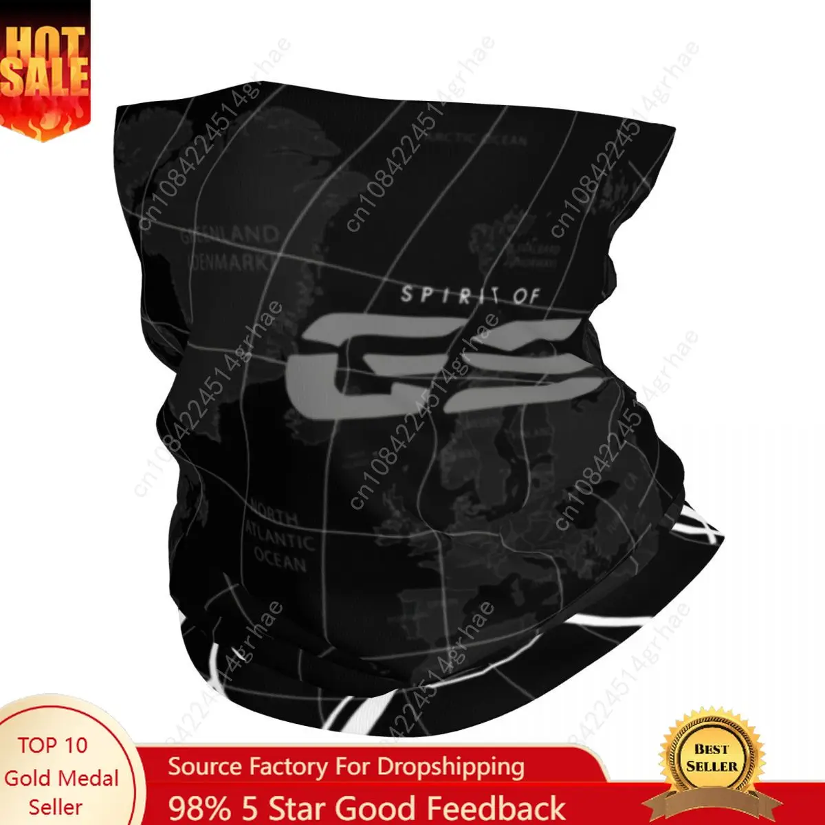 

Custom GS Motorcycle Adventure Bandana Neck Warmer Men Women Winter Ski Tube Scarf Gaiter Motorrad Biker Face Cover