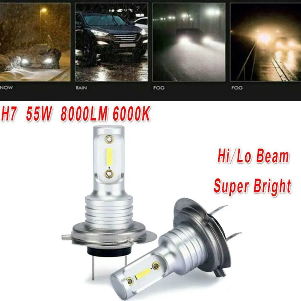 2Pcs 1000LM H7 Led …