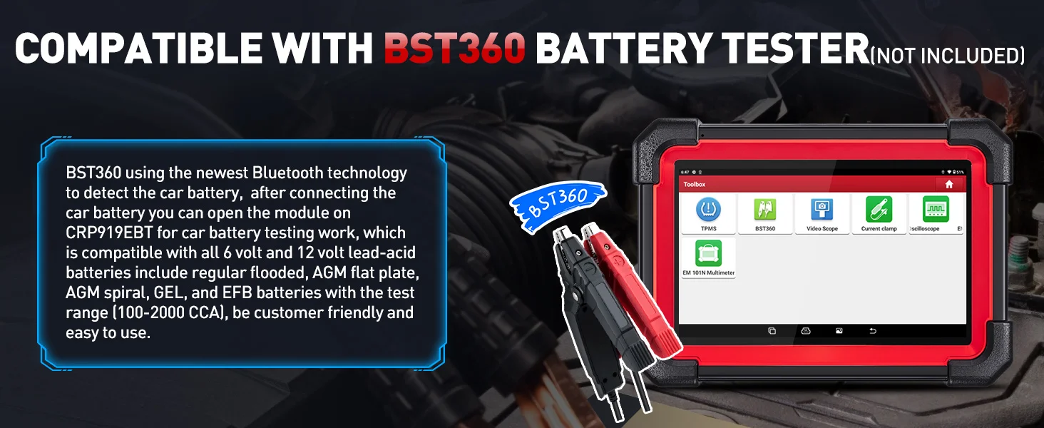 LAUNCH X431 CRP919E BT OBD2 Scanner CAN FD DOIP 32 Reset-Funktionen Vollsystem-ECU-Codierung Bidirektionale Diagnose-Scan-Tools für Autos – Detail 19