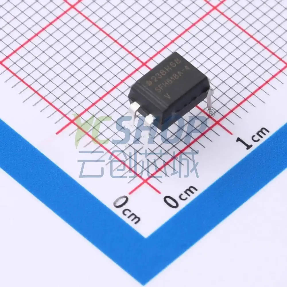 SFH618A‑4 Phototransistor Optocoupler 5300Vrms Isolation 4‑DIP Through‑Hole Optoisolator
