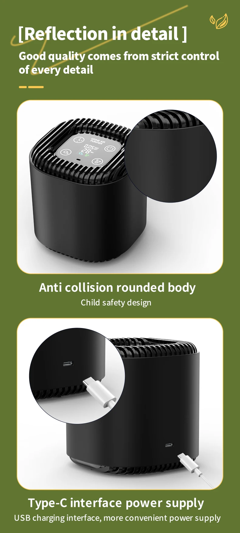 New Trend USB Charger Ozone Generator Odor Removal Ozone Machine for Car - view 3