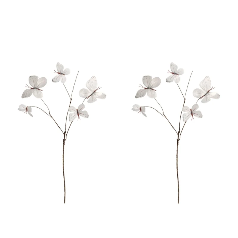 

Butterfly Artificial Flower For Wedding Decoration Plastic Easy Assemble