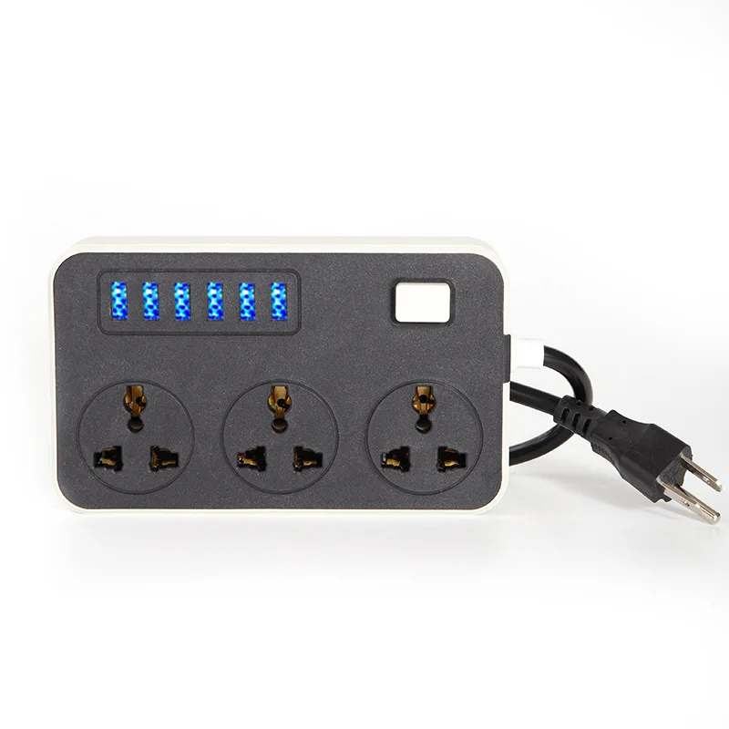 Socket with USB, Household Multifunctional British and European Standard Plug, Perforated Strip Switch Plug, Wiring Board