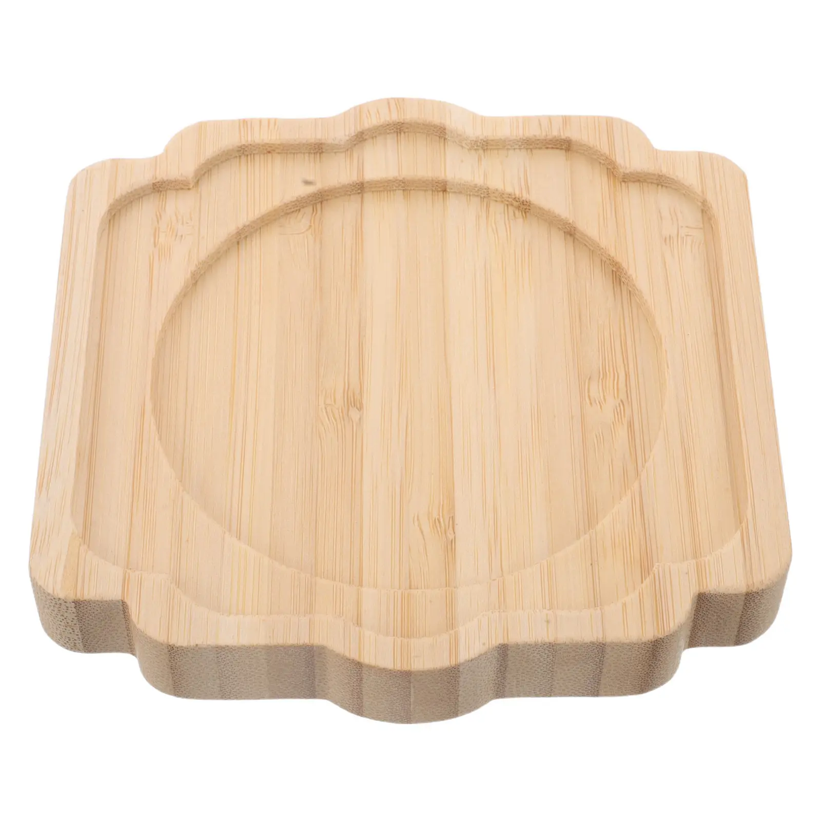 Wooden Tea Tray Insulated Pot Mat Bamboo Heat Resistance Teapot Stand for Table Protection Gongfu Tea Accessories Drip Tray