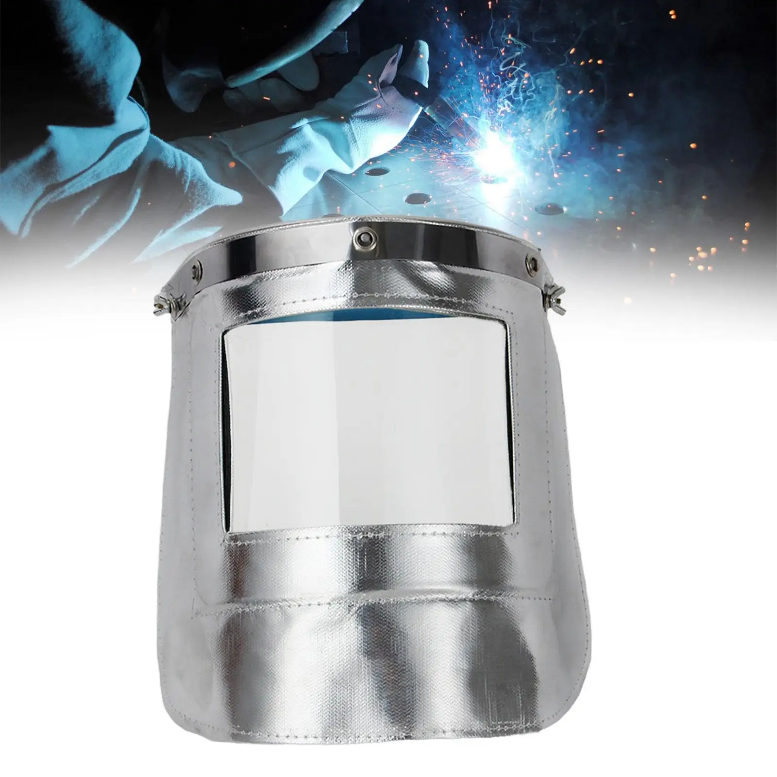 Welder Mask Welding Mask Face Shade Hart Hat Protective Mask Heat Resistant for Industrial Polishing Home Labor Firefighting