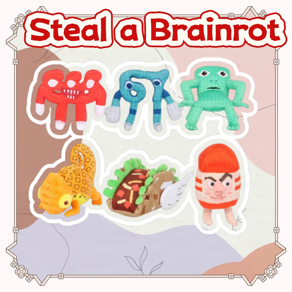 

Steal A Brainrot Esok ert Plush Hot Game Периферийные плюшевые милые мультяшные No. 9-домик, мягкая кукла, игрушка, подарок для фанатов геймера