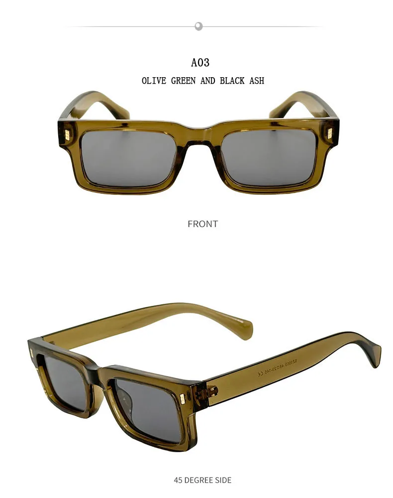 Mode Sonnenbrillen Für Männer Vintage Gläser Retro Quadrat Sonnenbrille Frauen Trendy Und Modische Gafas De Sol Hombre Zonnebril – Detail 15
