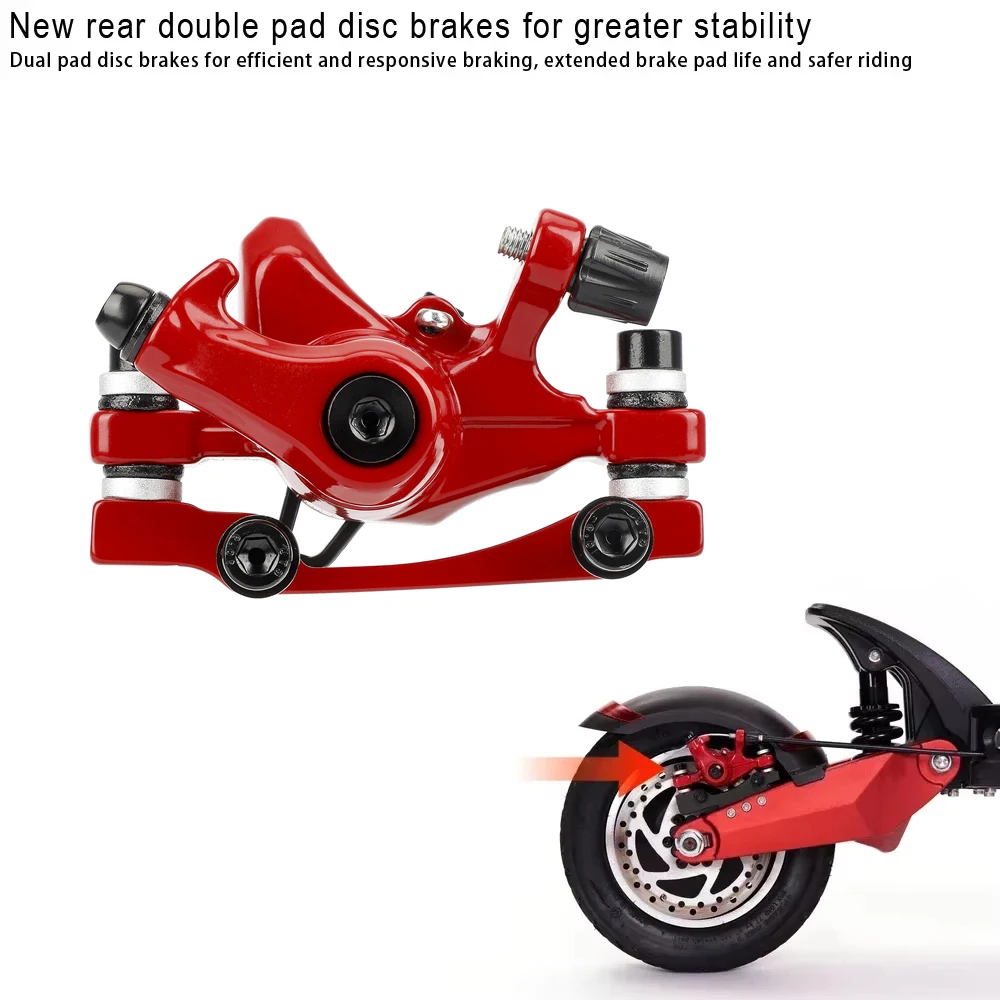 Front/Rear Disc Brake Caliper for Dualtron VSETT Zero 10X Electric Scooter Aluminum Alloy Contains Pads Parts