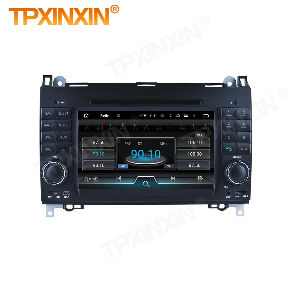 Car Radio With Android Screen For Mercedes Benz A-Class W169 B Class W245 Viano Vito Sprinter 2004-2012 System GPS BT Head Unit