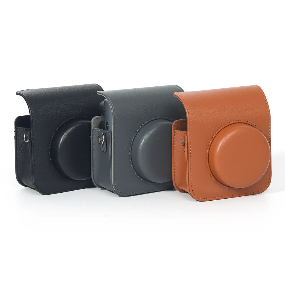 For Fujifilm Instax Mini 41 Camera Solid Color Camera Bag Digital Camera Fitted Storage Protective Case Crossbody Bag ﻿