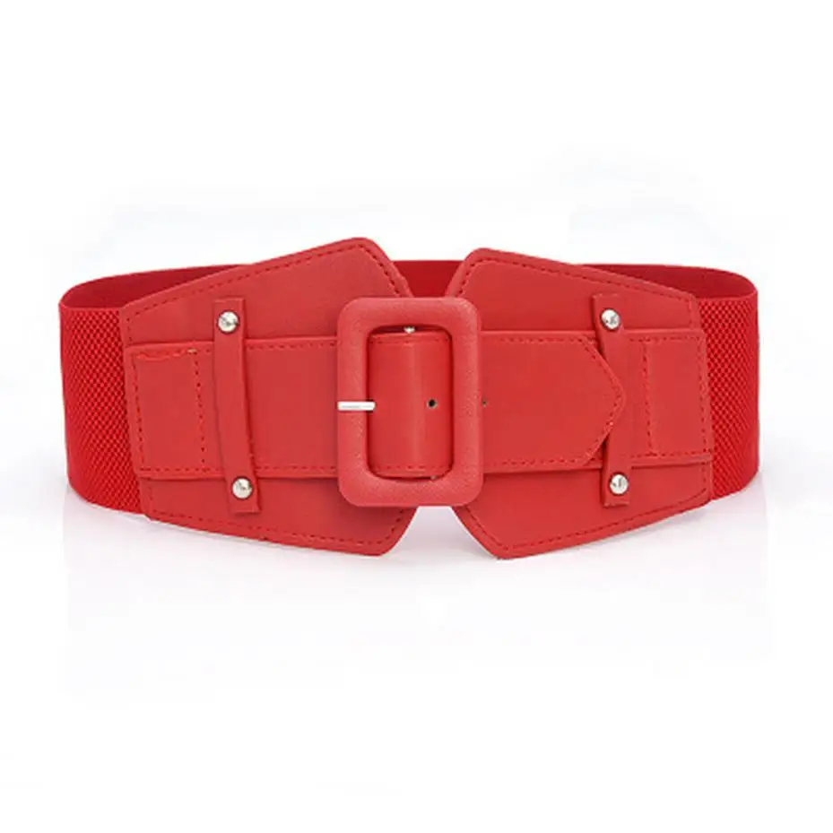 Women's Wide Elastic Waist Belt For Dresses Fashion Stretch Cinch Waistband Decorative Strap Female Dress Accessory Daily Wear