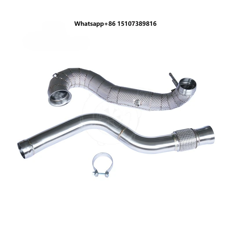 

Exhaust Downpipe for A45 Ben G CLA45 with Heat Shield