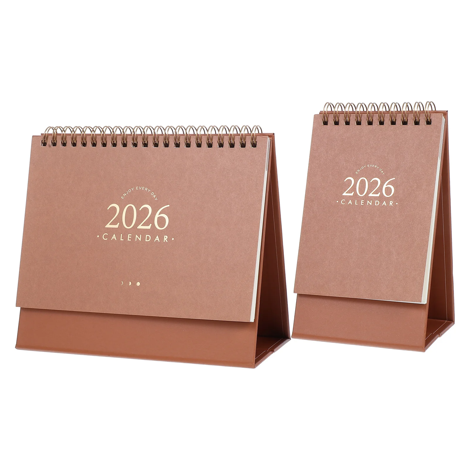 

2pcs 2026 Desk Retro Style Daily Habit Tracker Flip Table Top Calendar For Office School Home Stand Up Calendar 2026