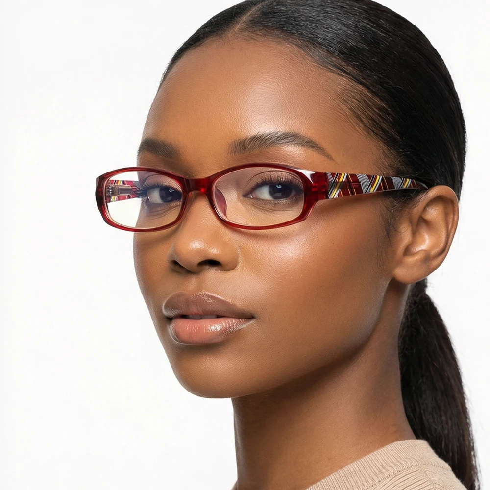 Leichte kleine Lesebrille für Damen, modisch, Presbyopie-Brille für Damen, trendige Anti-Blaulicht-Brille – Detail 2