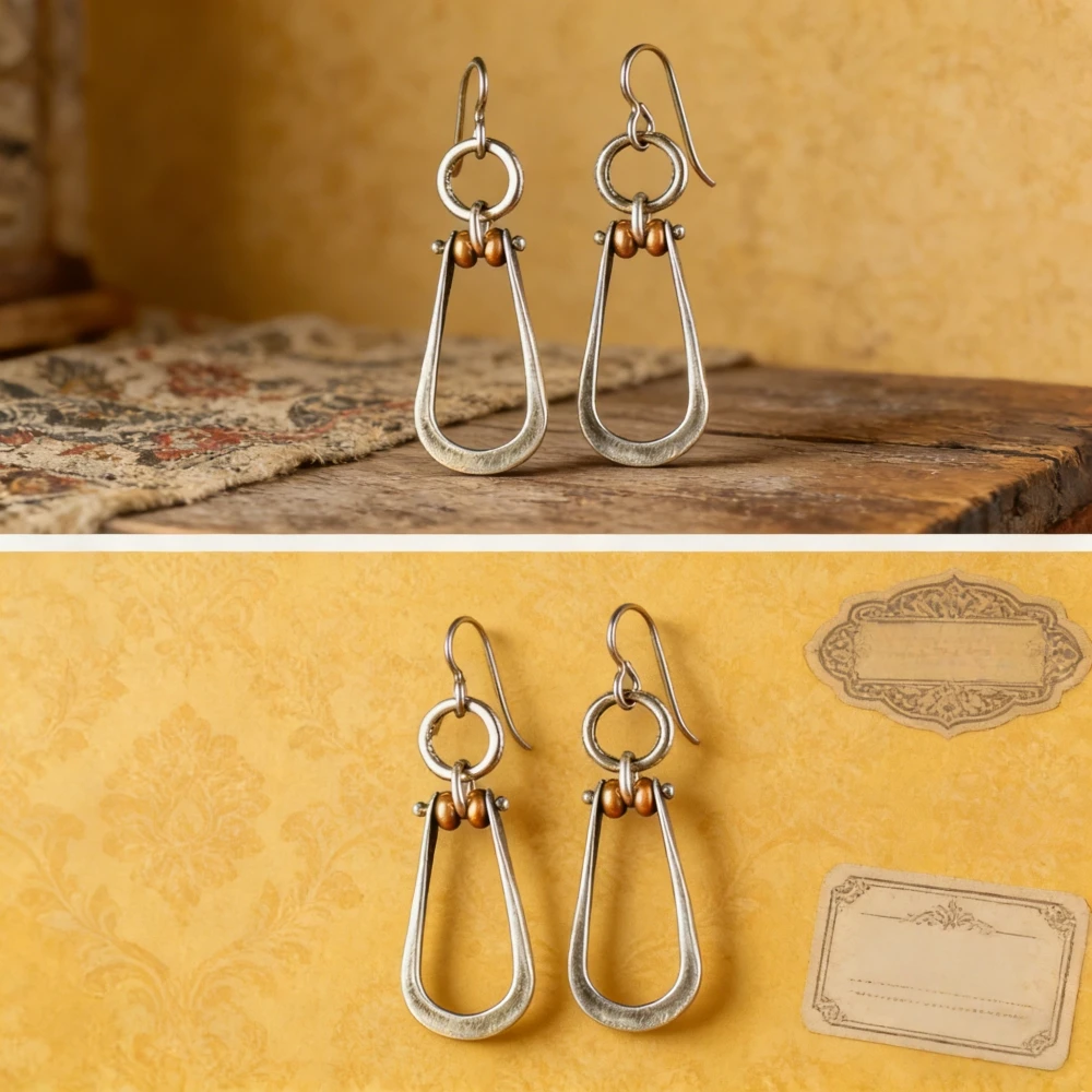 1Pair Boho Silver Plated Turquoise Dangle Drop Earrings Women Wedding Party Jewelry