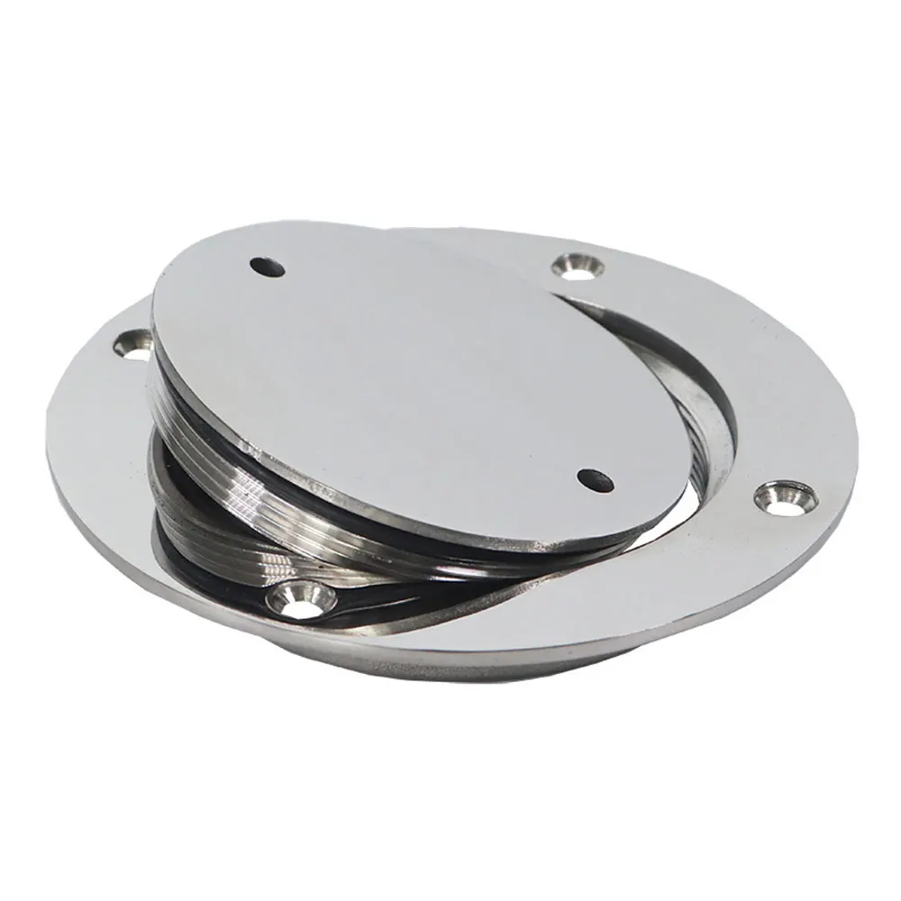 5 inch Boat Deck Floor Inspection Hatch Plate Stainless Steel 316 Marine Round Access Hole Covers