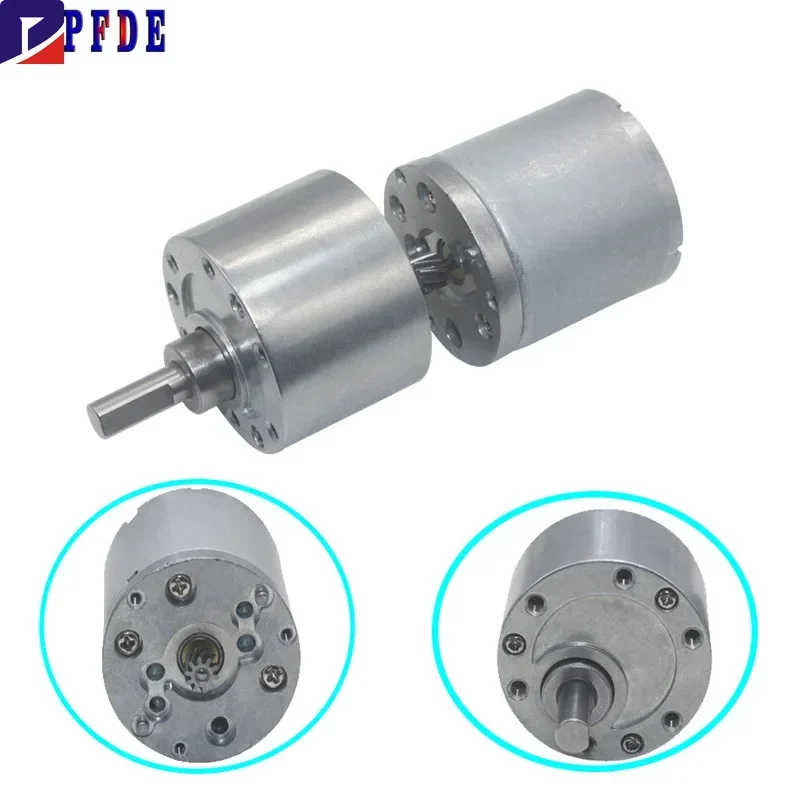JGB37-3530 DC 12v 24v Gear Reducer Motor Small Speed Regulating Motor Slow Speed Low Speed Large Torque 7-960RPM