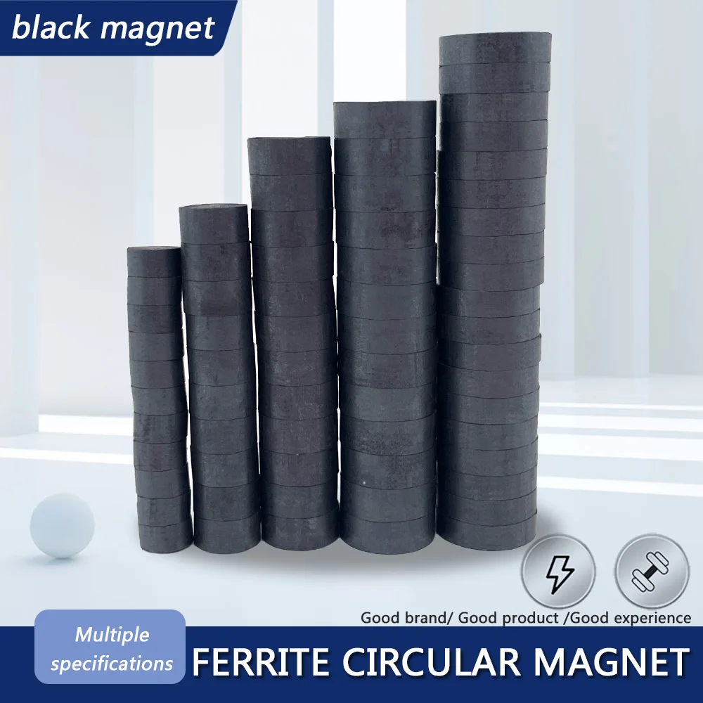 Circular Magnets Dia 14mm 15mm 16mm 17mm 18mm Ferrite Ordinary Magnet Y30 Black Magnet Crafts Magnet Fridge Sticker DIY Magnet