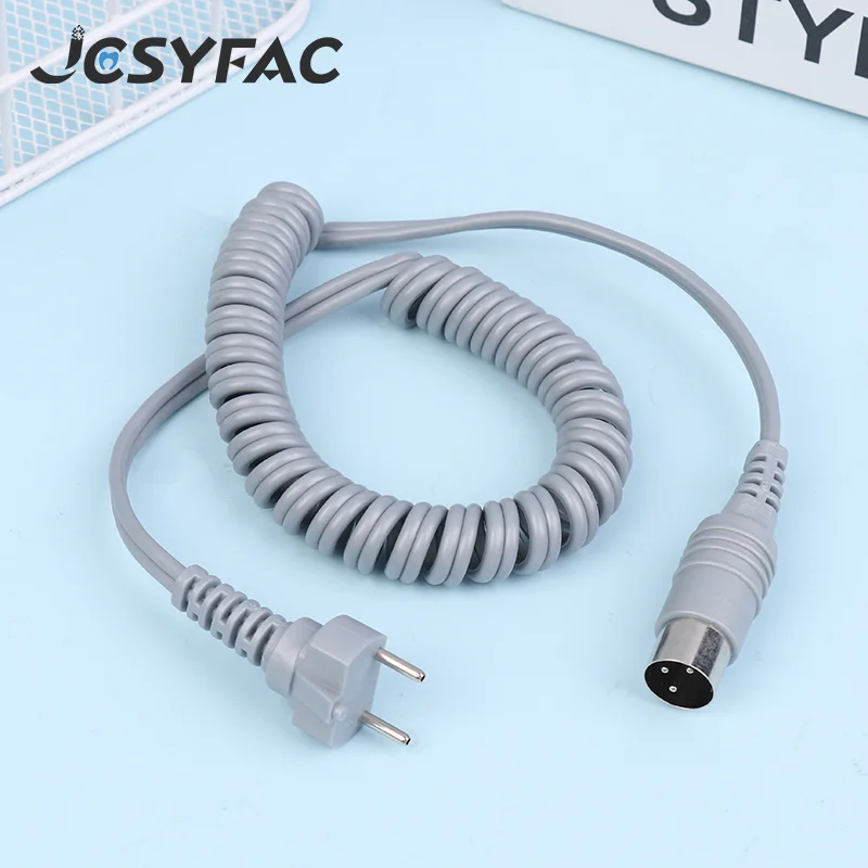 1PCS 1.5M Grey 3-pin 9mm For Strong 210 204 90 105L 102L Nail Handle Power Cable Electric Manicure Drill Spring Wire