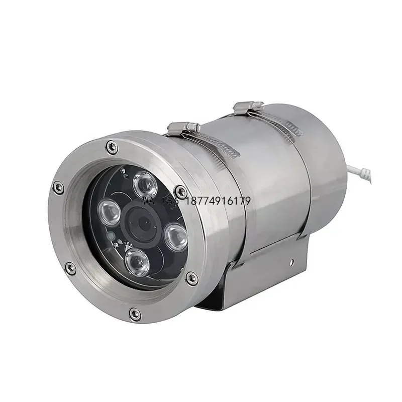 wmwmnu Dakang Explosion Proof CT6 304 Stainless Steel Marine PoE 5MP Security IP , Motorized 5-50mm Lens, 10X Zoom