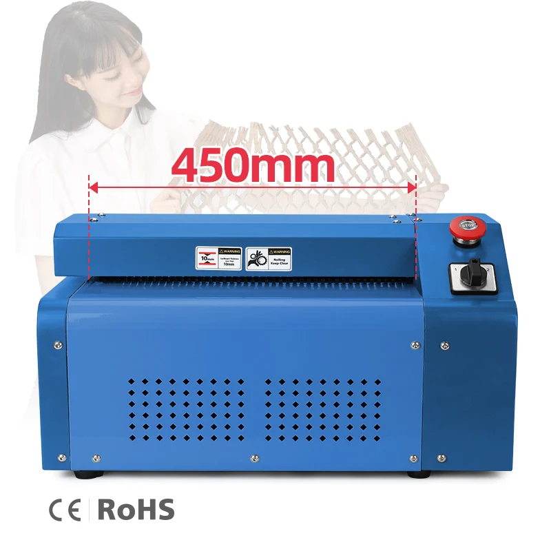 

450mm Factory Making Eco-friendly Packaging Cardboard Paper Shredder Machine Turning Waste Kraft Carton Box Into Treasure