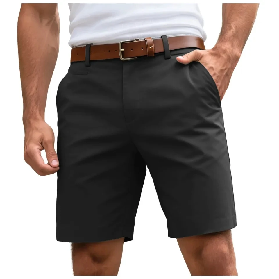 

Summer Mens Work Shorts Workwear Outdoor Casual Hiking Golf Fitness Shorts Male Solid Color Pocket Short Pants Men's Clothing