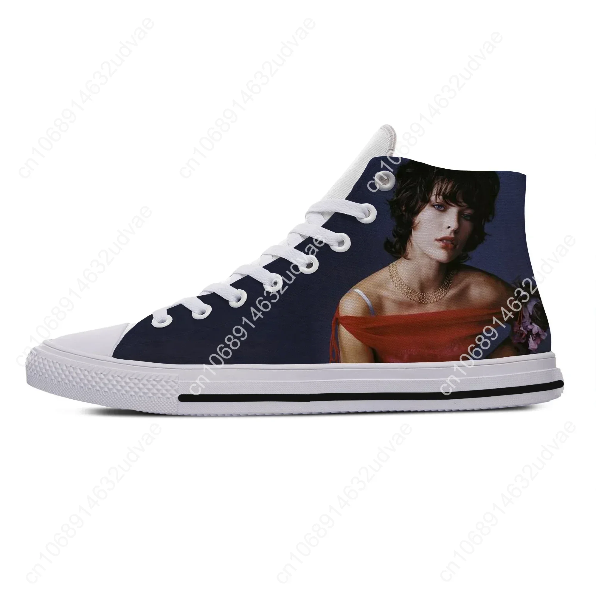 Hot Cool Fashion Pop Funny New Summer High Quality Sneakers Handiness Casual Shoes Men Women Milla Jovovich High Top Board Shoes
