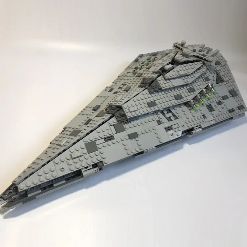 HOT TOY Star Compatible 75190 First Order Star Destroyer War Costruzion DIY  Model Building Blocks Bricks Christmas Gift