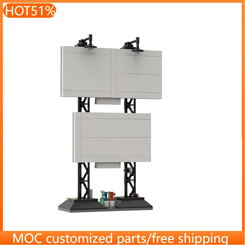 173-teiliges Modulares Gebäude Doppeldecker-Werbetafel MOC Anpassbares Modulares Baustein-Set Kreatives Design DIY Jungen-Spielzeug Geburtstagsgeschenk