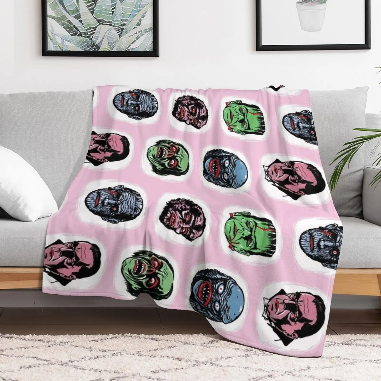 Famous Monsters Blanket Throw Blanket Stuffeds Thermals For Travel Summer Blankets For Baby Blankets