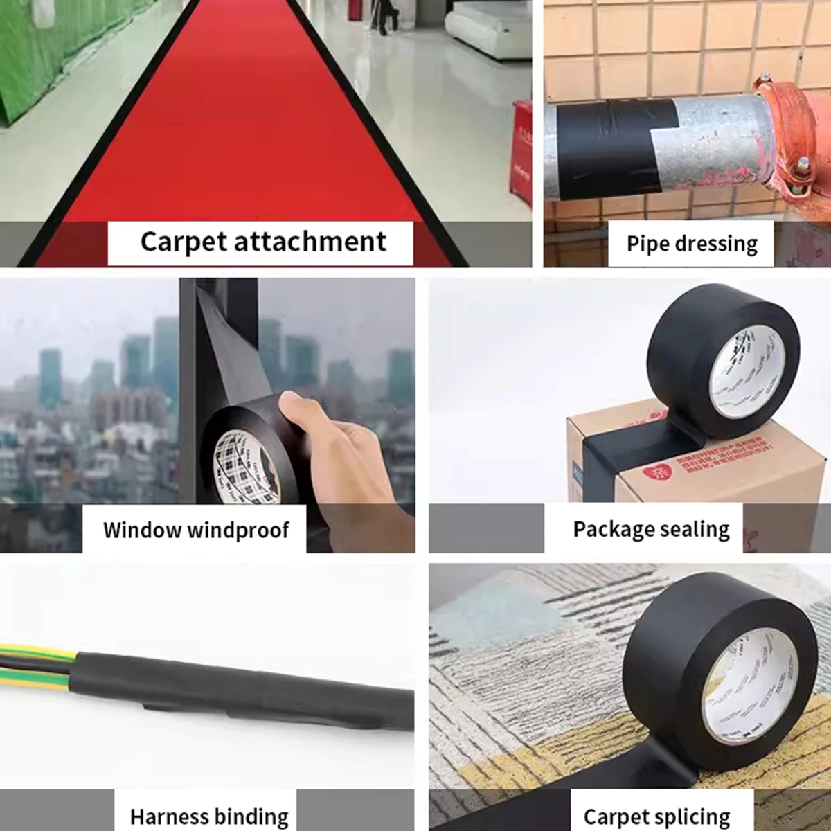 1 Roll Leather Sofa Repair Subsidy Motorcycle Car Seat Self-adhesive Black Cloth Base Tape For Car Cushion Repair