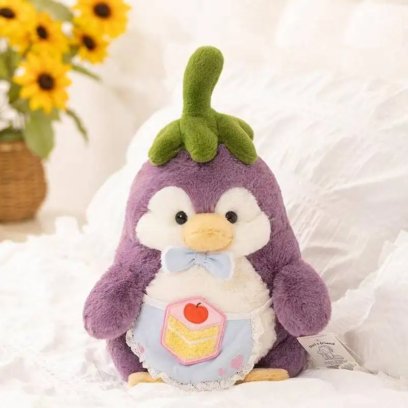 ตุ๊กตาเพนกวินมะเขือยาวแปลงร่างล่าสุด ตุ๊กตาผ้ากำมะหยี่น่ารัก ของเล่นการ์ตูนอนิเมะน่ารัก ของขวัญวันเกิดสำหรับเด็ก ตุ๊กตาแสนสนุก