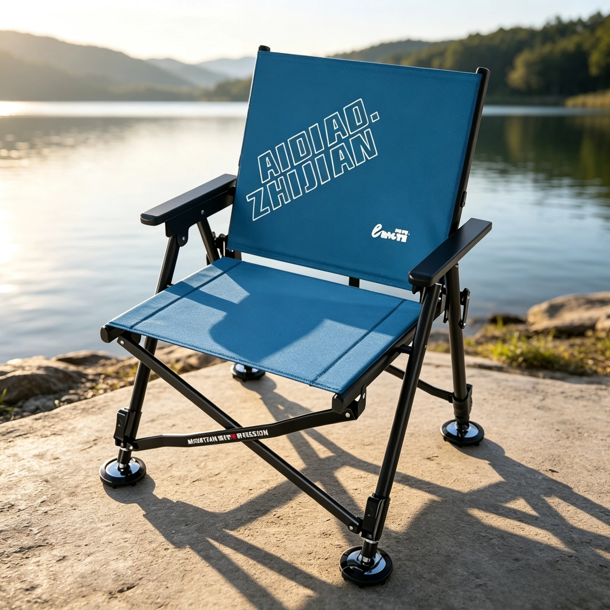 SkinFriendly Breathable Reclining Fishing Chair,Fully Collapsible Wear Resistant Oxford Fabric,All-Terrain Portable Outdoor Seat
