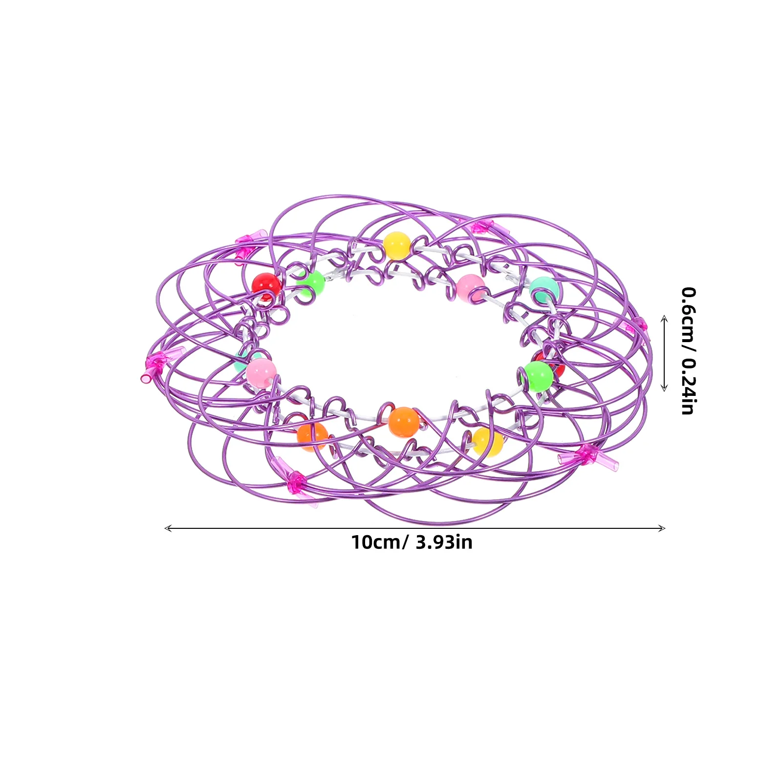 Bucles mágicos de hierro flexibles, creativos para lógica de imaginación, aro de Metal, accesorios para trucos, manualidades, 2 uds.