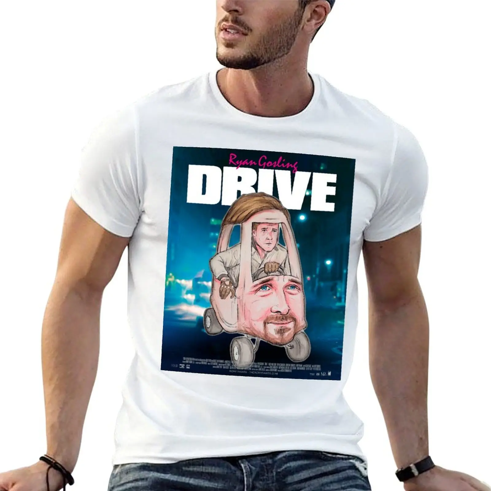 Drive Poster by Rory Paints T-Shirt Simple Trendy Casual T-Shirt