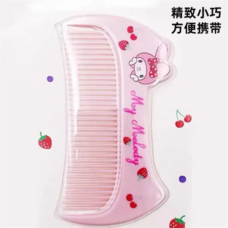 Sanrio Anime Cartoon Comb My Melody Girls Cute Compact Portable Home Portable Kawaii Hair Smoothing Comb Cute Girly Heart