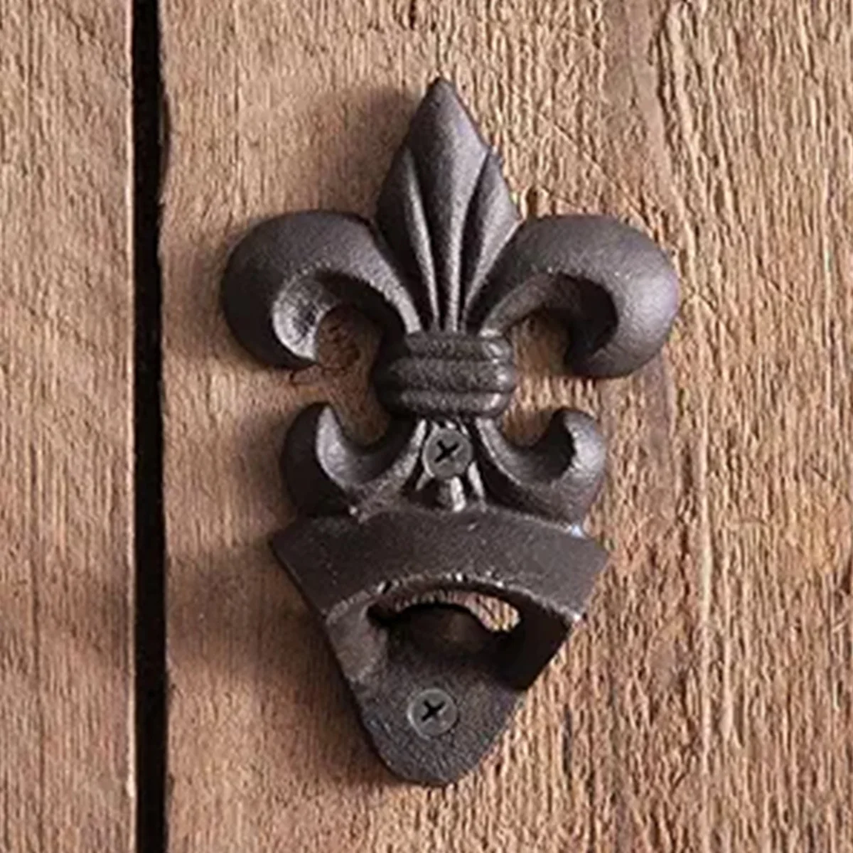 Cast Iron Wall Mounted Bottle Opener Vintage Rustic for Home Garden Bar KTV Hotel Wall Mounted Beer Bottle Opener