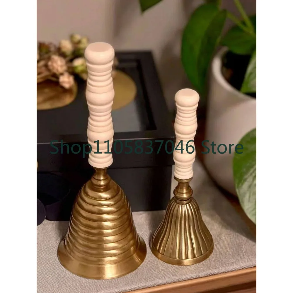 Brass Bell Pendant Coffee Shop Model Room Brass Desktop Decoration Pendant