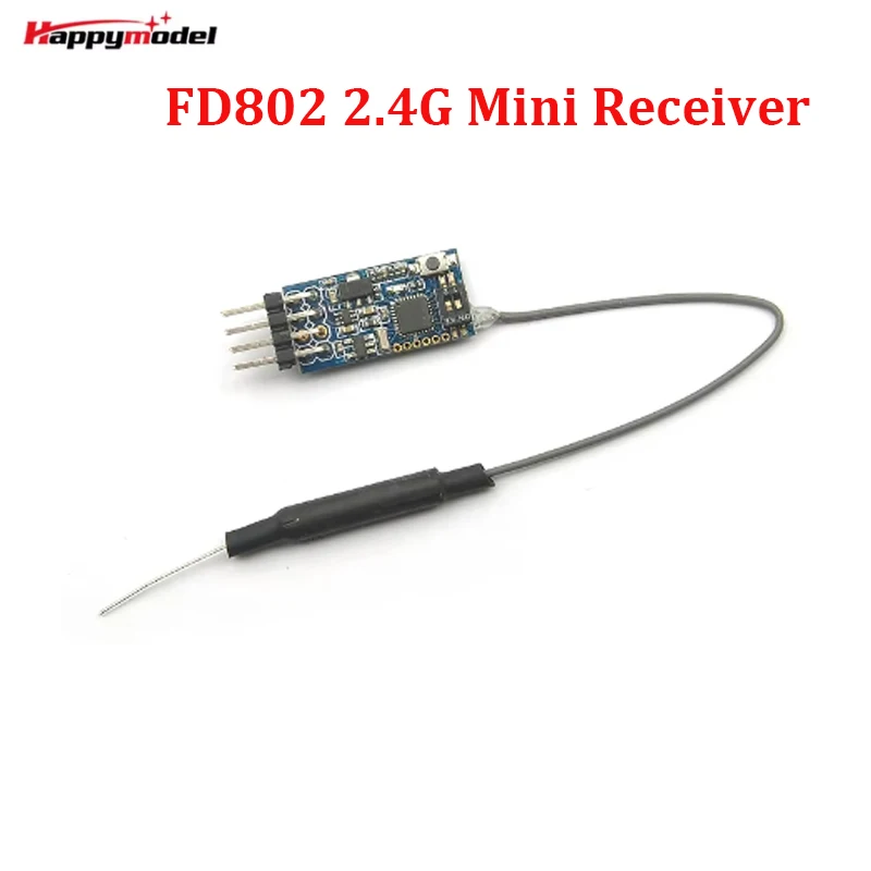 Mini FD802 8CH Two-way Pass Back 8 Channels Receiver with Amplifier for Frsky X9D QX90 QX80 Micro Racing Quadcopter