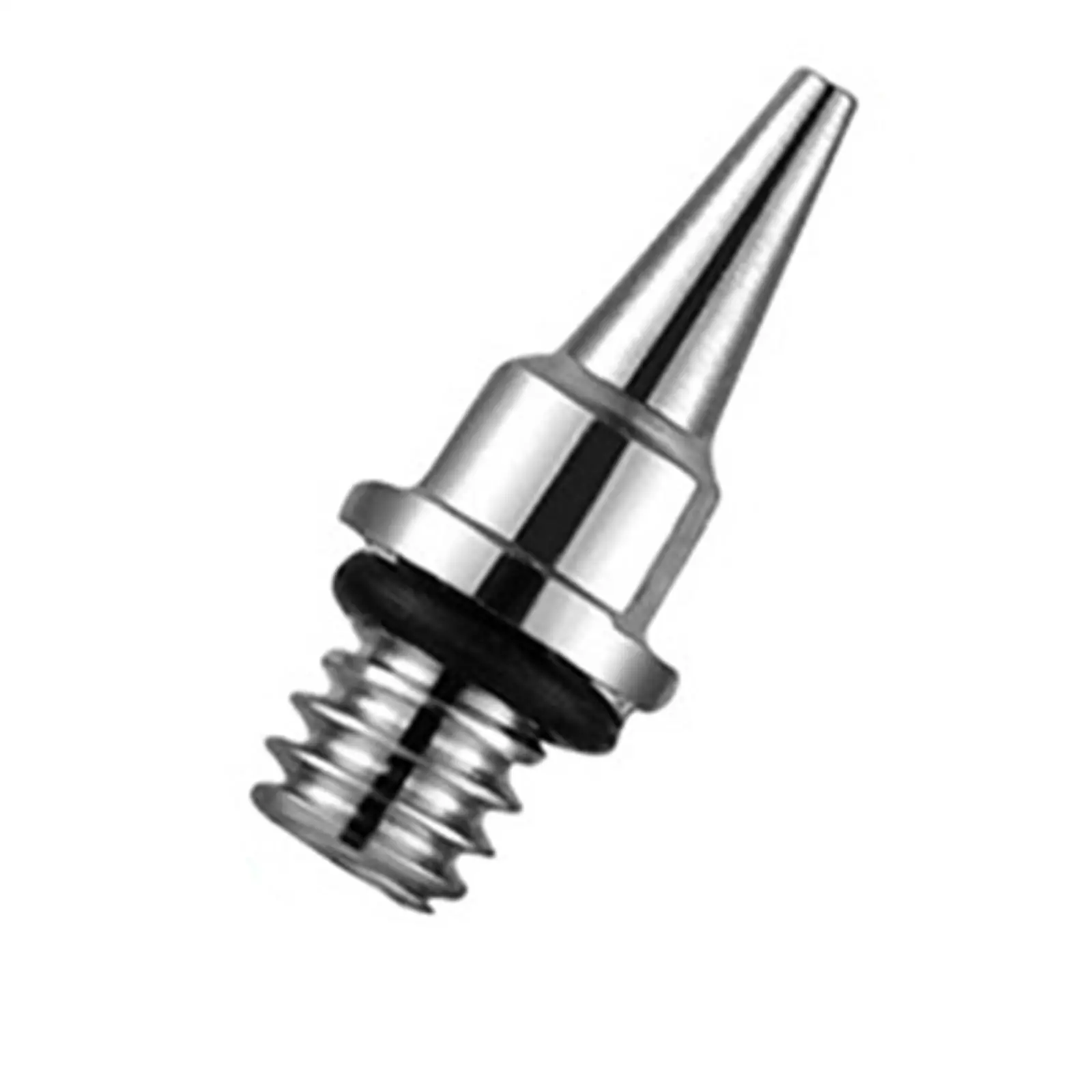 Professional Airbrush Nozzle Tips Set of 3 Sizes Silver Metal Fluid Grips for Painting Tattoo Craft Tool