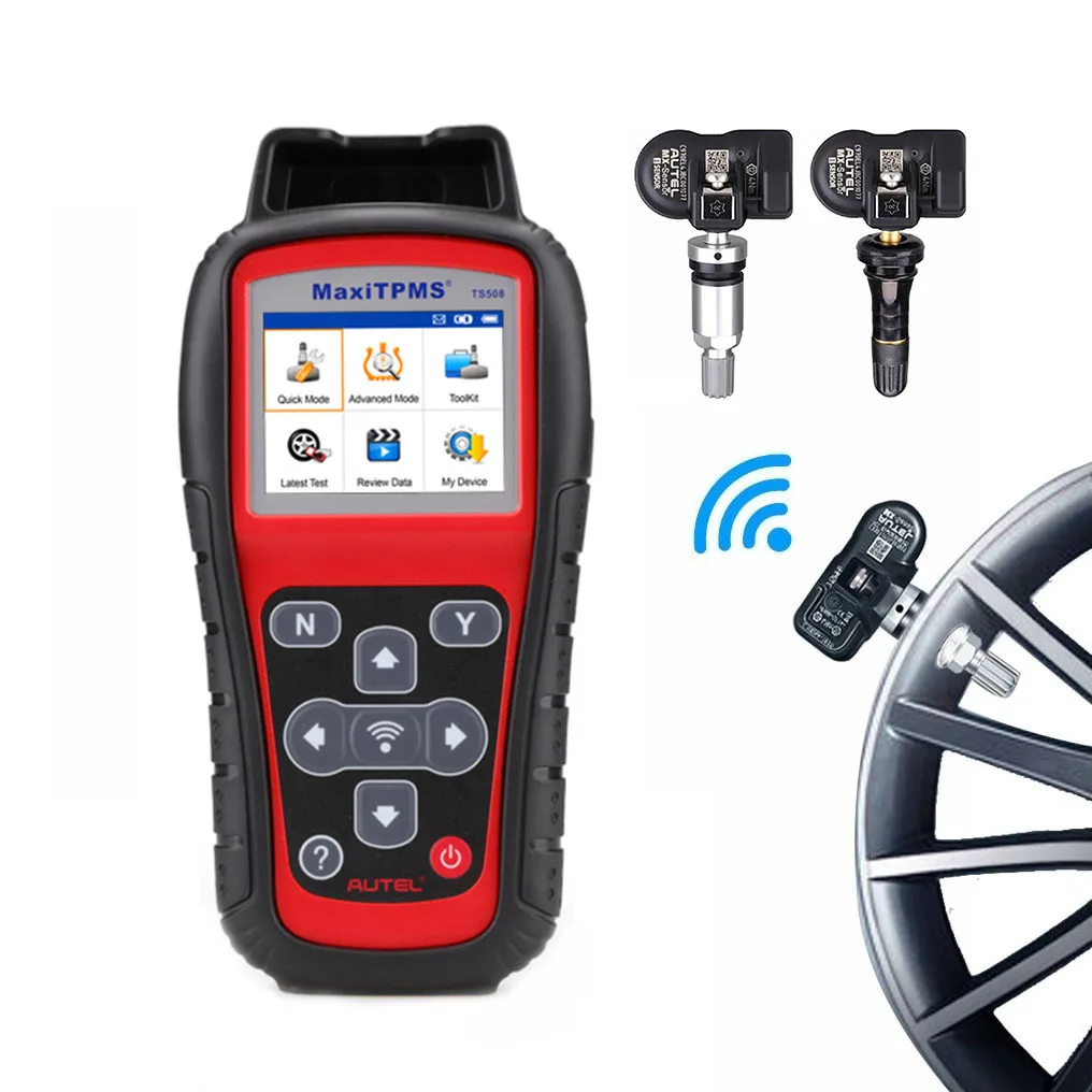 Free Update Autel TS508 TPMS Relearn Tool + MX Sensor TPMS Scanner Diagnostic Tool With Autel Sensor(TS508+4 sensor)