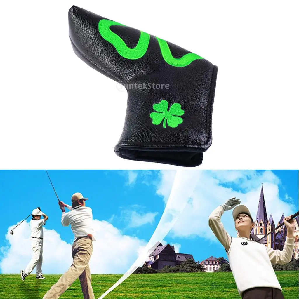 

Waterproof Golf Putter Head Cover Protector Guard PU Closure Blade Putter