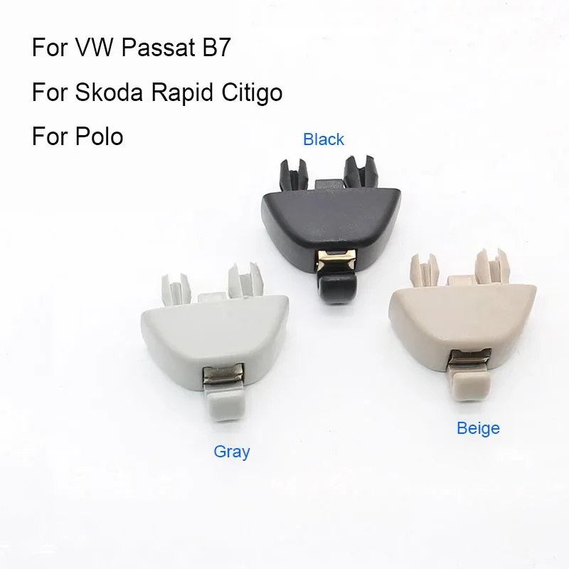 

Car Sun Visor Clip Hook Bracket Hanger Clip For VW Passat B7 Polo 5 6R GTI Up For Skoda Rapid Citigo 2012-2015 6RD857561