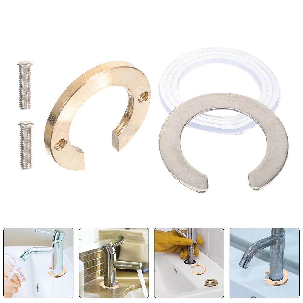 

2Sets Faucet Lock Nut Kit Anti Loosening Fasteners Kitchen Bathroom Sink Tap Fixing Installation Durable Accessories