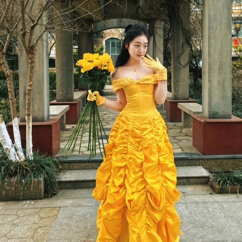 Cosplay Beauty, Beast Role-playing, Belle Princess Dress, Carnival Ball Costume, Halloween Party Costume, Birthday Gift