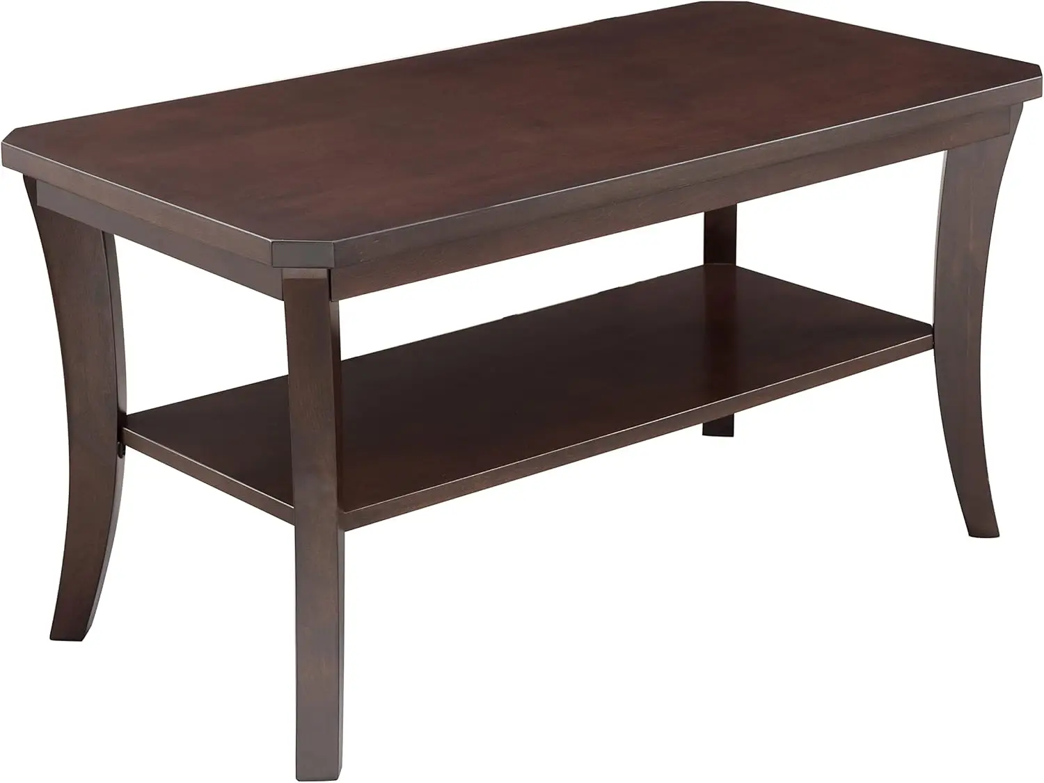 

10303 Boa Condo/Apartment Coffee Table with Shelf, Chocolate Oak