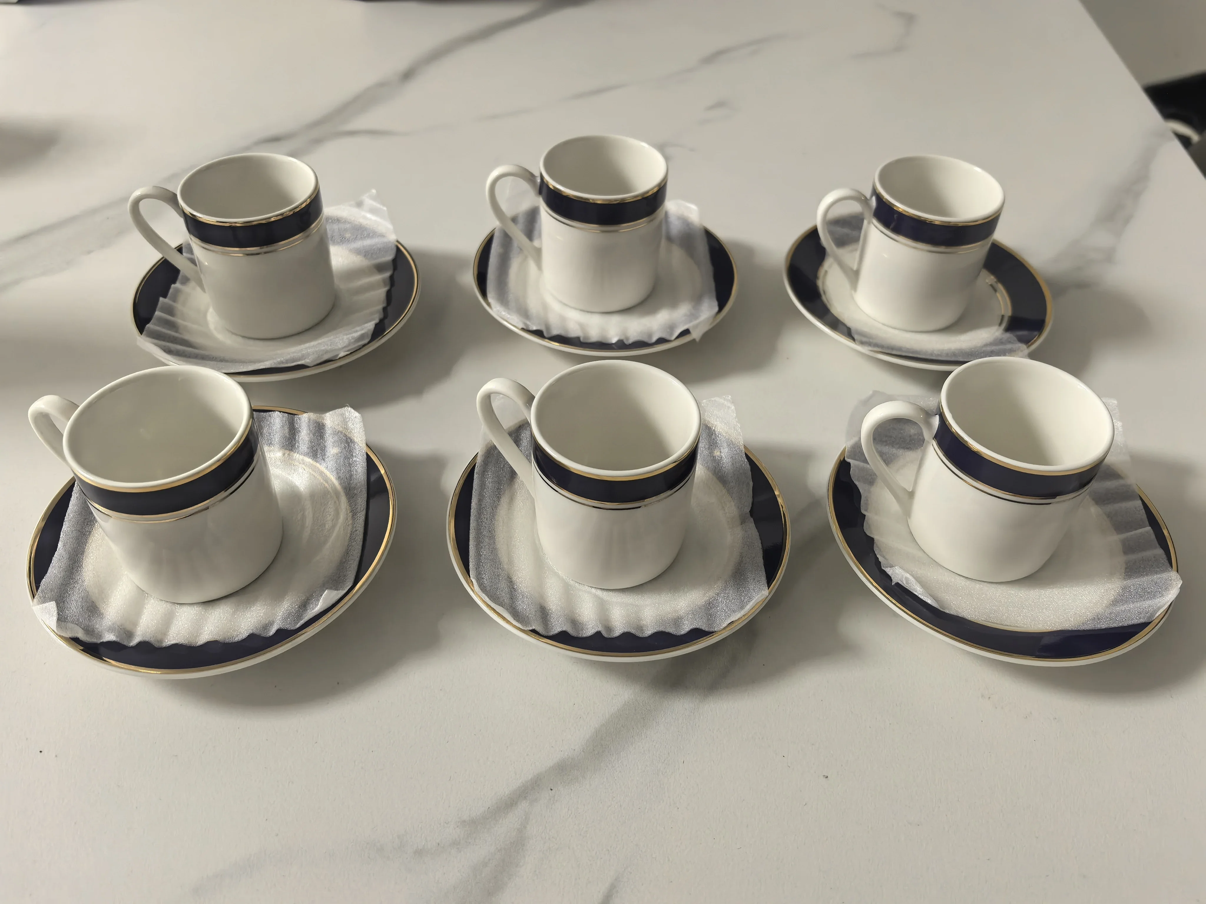 European bone china espresso cup set, high-end afternoon tea ceramic plate, light luxury home party tea tableware gift